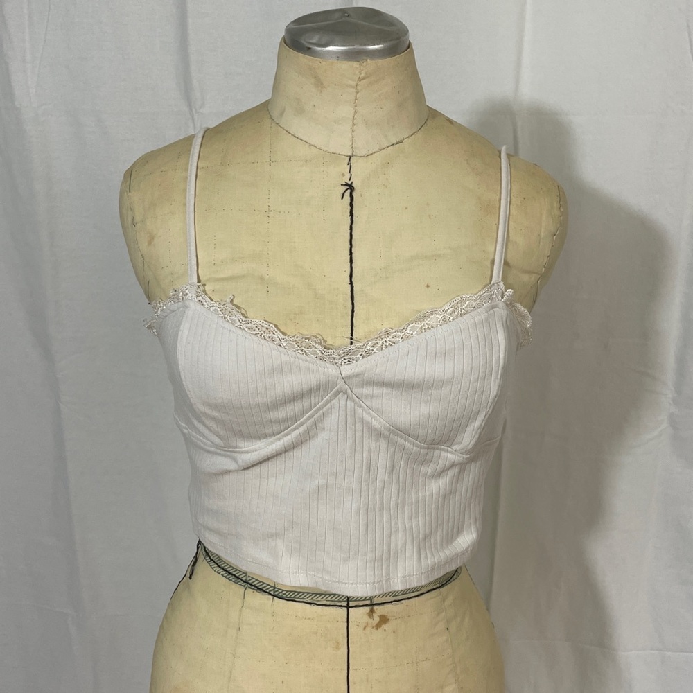 PacSun White Bustier Top Size Medium